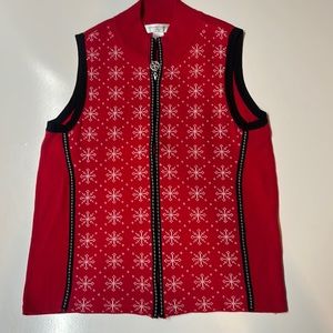 Woman’s Sweater Vest … Size Petite Medium… Made by Christopher & Banks